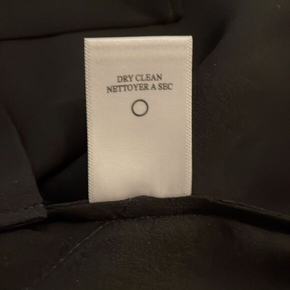 A.L.C. Black Silk Blouse Top Womens Size 4 Cut-Out Back Minimalist Dark Academia - Picture 12 of 12